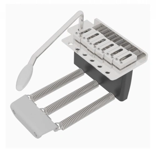 Hipshot 6 String 6 Screw Synchronized Tremolo Bridge - Stainless