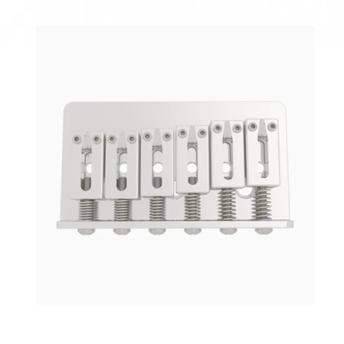 Hipshot 6 String Hardtail Bridge - .446" 11.5mm Spacing Stainless Steel