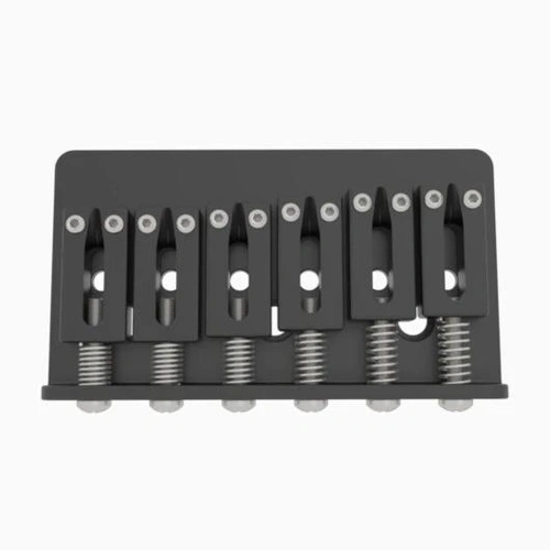 Hipshot 6 String Hardtail Bridge - .446" 11.5mm Spacing - Black