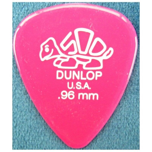 12 Picks Dunlop Delrin 500 Guitar  Picks / Plectrums Jim Dunlop USA 0.96 mm