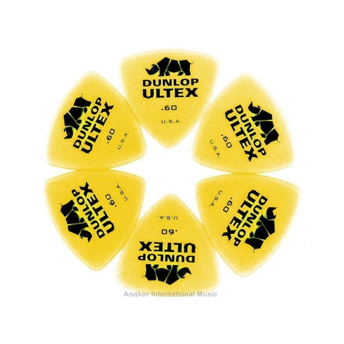 Dunlop 426R Ultex Rounded Triangle Guitar Picks 6 x 0.60  mm Great for Bass 