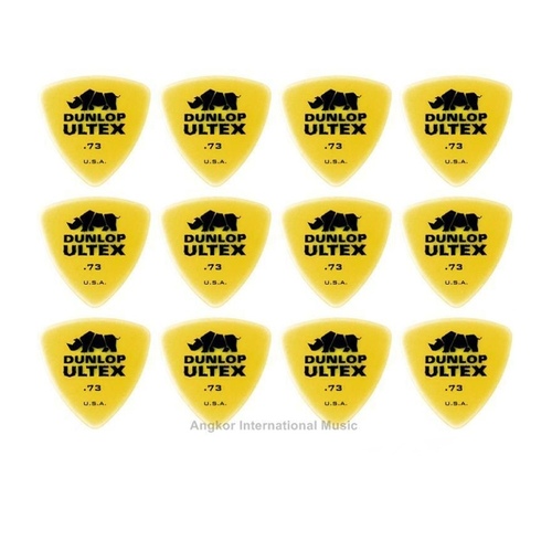Dunlop 426R Ultex Rounded Triangle Guitar Picks 12 x 0.73  mm Great for Bass 