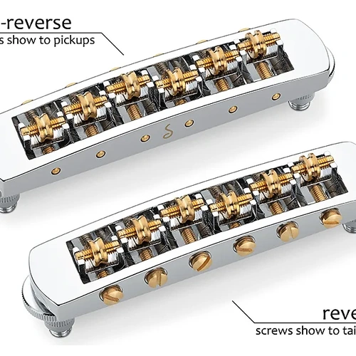 Schaller Guitar Bridge-LP Non-Reverse STM (M5) Chrome
