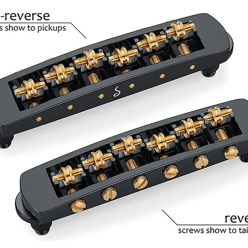 Schaller Guitar Bridge-LP Non-Reverse STM (M5) Black