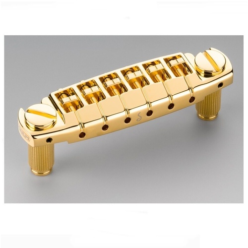 Schaller Signum Locking Guitar Bridge - Gold Made in Germany 12350500