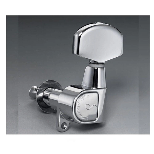 Schaller Guitar Machines 3/3-Chrome M6 Set of 6 - 3 left 3 Right Tuners