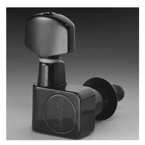 Schaller Machines 6-in-L - F-Series Black Chrome 10560420 set of 6 Guitar Tuners