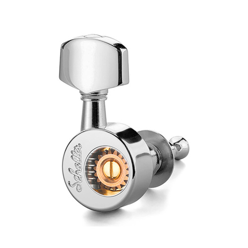 Schaller Machine Heads 3/3 – Da Vinci Chrome Set of 6 Guitar Tuners