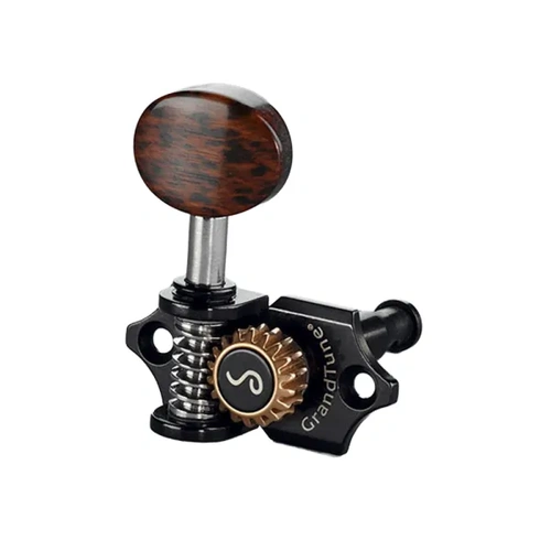 Schaller Grandtune Singles 3/3  - Guitar Machines - Black / Snakewood