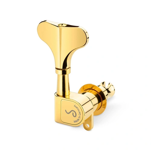 Schaller Bass Machines 4/L M4 180 Light Gold - Bass Guitar Tuner Set