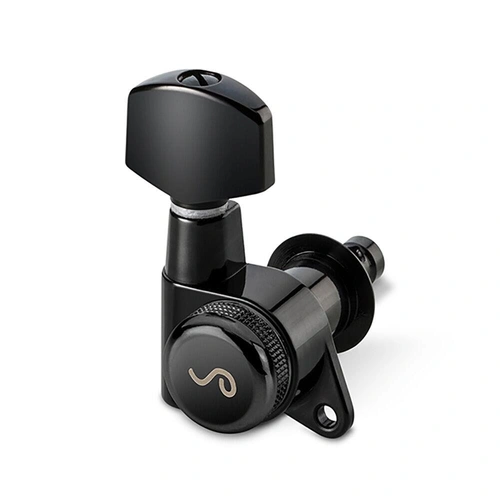 Schaller Locking Machines 7 in Line Black - Lefty - Reverse Headstock