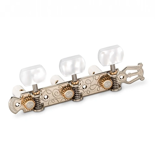 Schaller Grandtune  Classical Lyre  Nickel / PWS  White Rollers