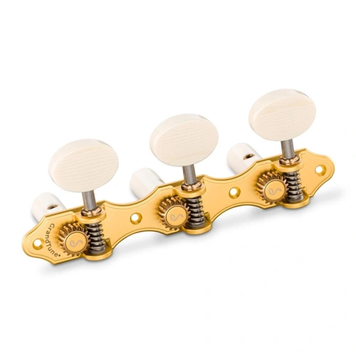 Schaller GrandTune Classic Hauser Satin Gold/Galalith White rollers