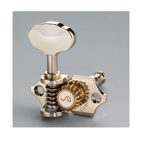 Schaller GrandTune Singles 3/3 Nickel  Set of 6 For Classical Slotted Headstock