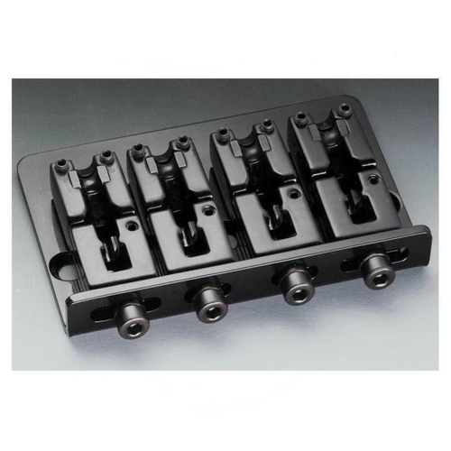 Schaller Bass Guitar Bridge (4-Str) 2000 Black Chrome - 12160400