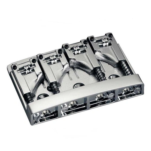 Schaller Bass Guitar Bridge 4-String  3D Nickel 467 - 12130100