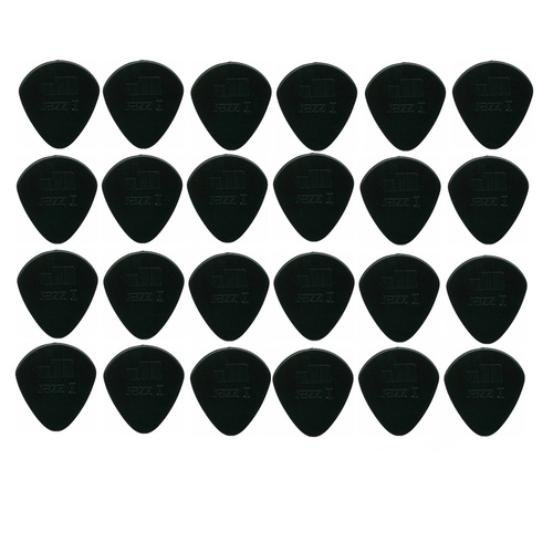 Dunlop Black Stiffo Nylon Jazz I Guitar Picks , 1.00mm , 24 Picks