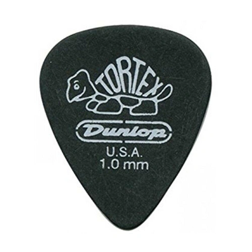 Dunlop Tortex Pitch Black 1.0 mm Standard  Guitar Picks - 72 picks