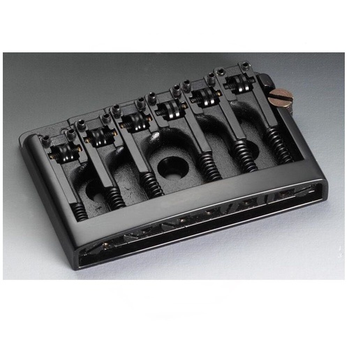 Schaller Electric Guitar Bridge - 3D6 Black Chrome 1475 - 12120400