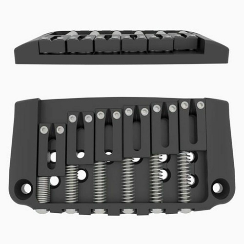 Hipshot 4IBG07B 7-String Ibby HM Ibanez Hi-Mass Gibraltar Guitar Bridge Black 