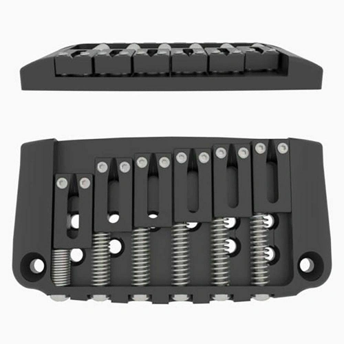 Hipshot 4IBG07B 7-String Ibby HM Ibanez Hi-Mass Gibraltar Guitar Bridge Black 