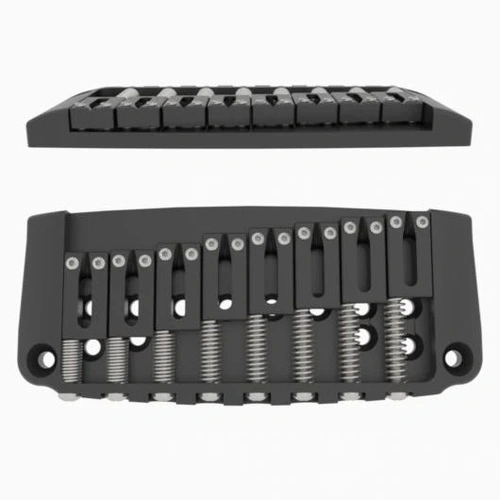 Hipshot 4IBG08B 8-String Ibby HM Retrofited Ibanez Guitar Bridge, Black