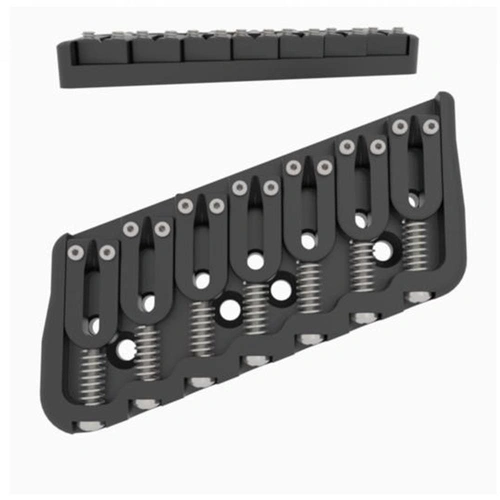 Hipshot 7 String Multi-Scale Fixed Guitar Bridge .175 Height - Black