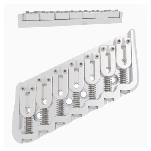 Hipshot 7 String Multi-Scale Fixed Guitar Bridge .175 Height - Chrome