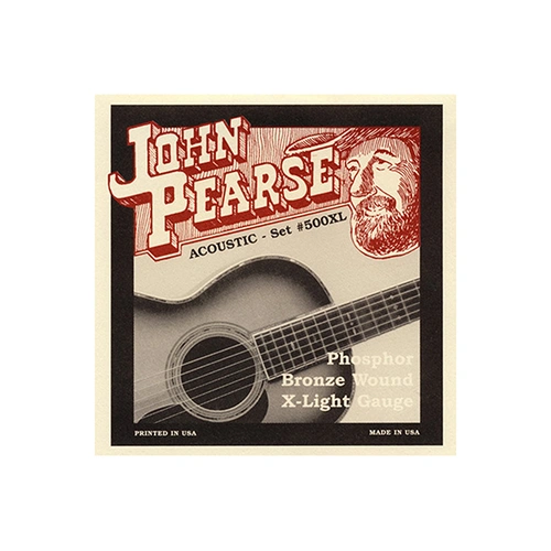 John Pearse 500XL 10-47 Extra Light Phosphor Bronze Acoustic Guitar Strings