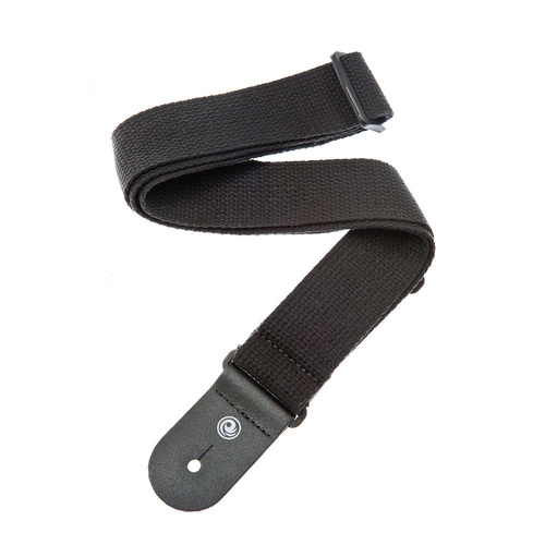 D'Addario Cotton Guitar Strap, Black