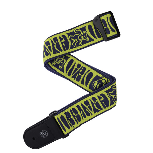 D'Addario Grateful Dead Woven, Dancing Bears, Yellow/Navy