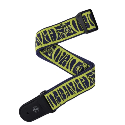 D'Addario Grateful Dead Woven, Dancing Bears, Yellow/Navy