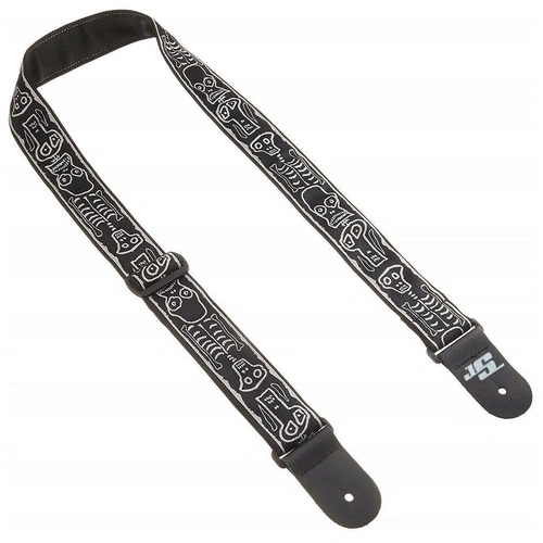 D'addario Planet Waves Joe Satriani Guitar Strap, Skull n' Bones