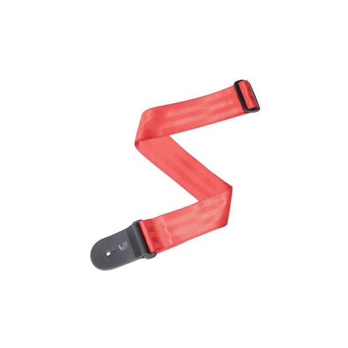 D'Addario Seat Belt Guitar Strap, Red 50mm