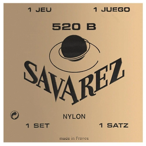 Savarez Traditional White Card 520B Light Tension Classical Guitar Strings 