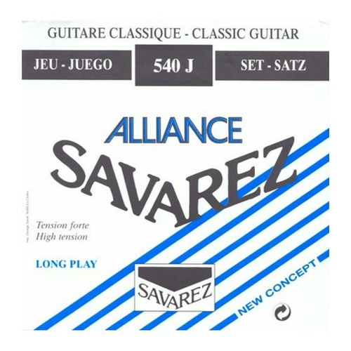 Savarez 540J Alliance/HT Classic HT Classical Guitar Strings, Full Set