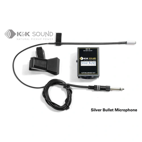 K&K Silver Bullet B&W Microphone ( XLR out )