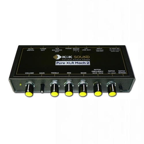 K&K Sound Pure XLR Pre-Amp MACH 2 BALANCED XLR + PARAMETRIC EQ