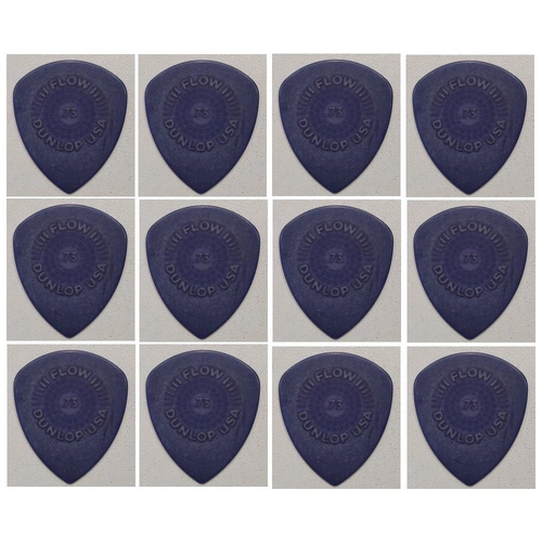 Dunlop Flow Standard Grip Guitar Pick 549R 0.73mm Made in USA - 24 Picks 