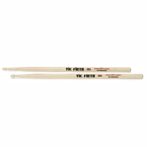 Vic Firth Classic American Hickory 5A - Pure Grit - wood tip - 1 Pair drumsticks