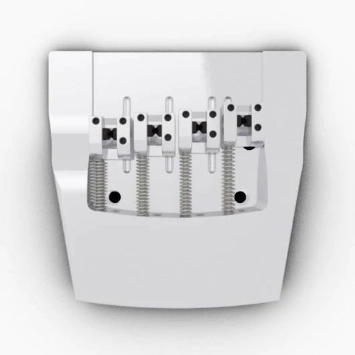Hipshot 4 String Rickenbacker Replacement Bridge Fits Pre 2020 - Chrome