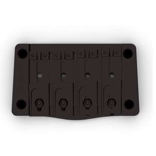 Hipshot 4 String TransTone Bass Bridge - Black