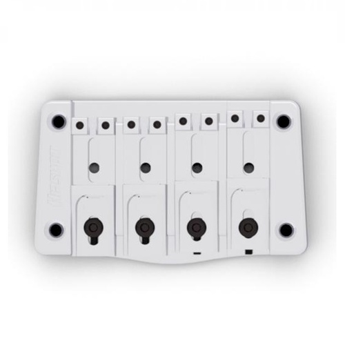 Hipshot 4 String TransTone Bass Bridge - Chrome