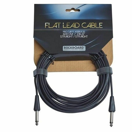 Warwick RockBoard Flat Instrument Cable  600 cm ( 20ft ) straight /Straight plug