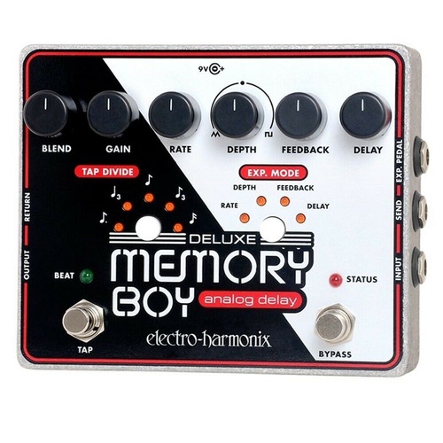 Electro-Harmonix Deluxe Memory Boy Analog Delay effects Pedal with Tap Tempo