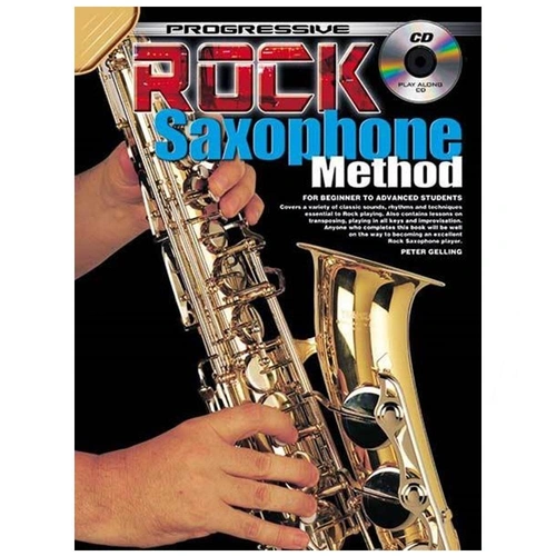 Progressive Rock Saxophone Method Book with Free CD Suit beginners to Advanced