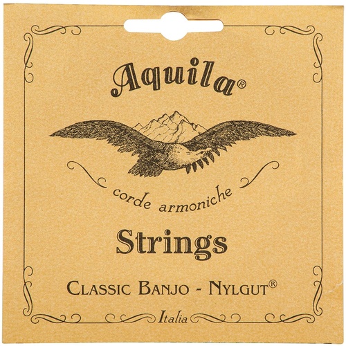 Aquila 6B 5-String Banjo String Set, Light Tension, Nylgut Classic Banjo Strings