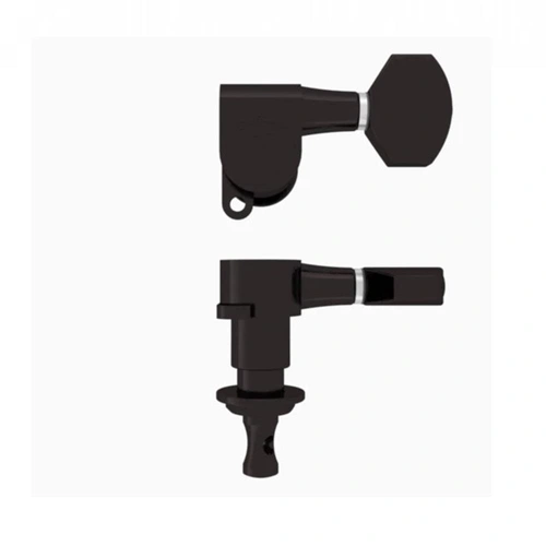 Hipshot Classic Closed Guitar Tuning Machine Black  .827"" - 21mm Bass Side