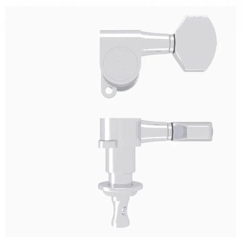 Hipshot Classic Closed Guitar Tuning Machine Chrome  .750"" - 19mm Bass Side