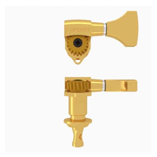 Hipshot Classic Open Guitar Tuning Machine Gold  .827"" - 21mm Bass Side